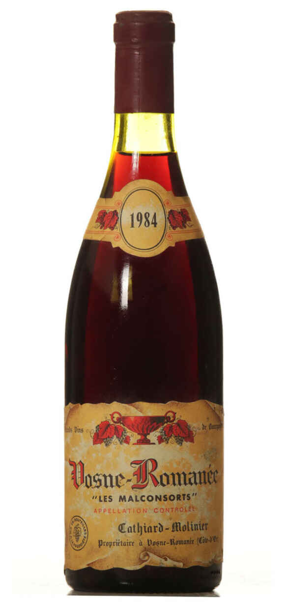 Cathiard Molinier Vosne Romanee Les Malconsorts 1er Cru 1984