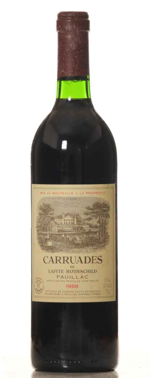 Chateau Lafite Rothschild Carruades De Lafite 1988