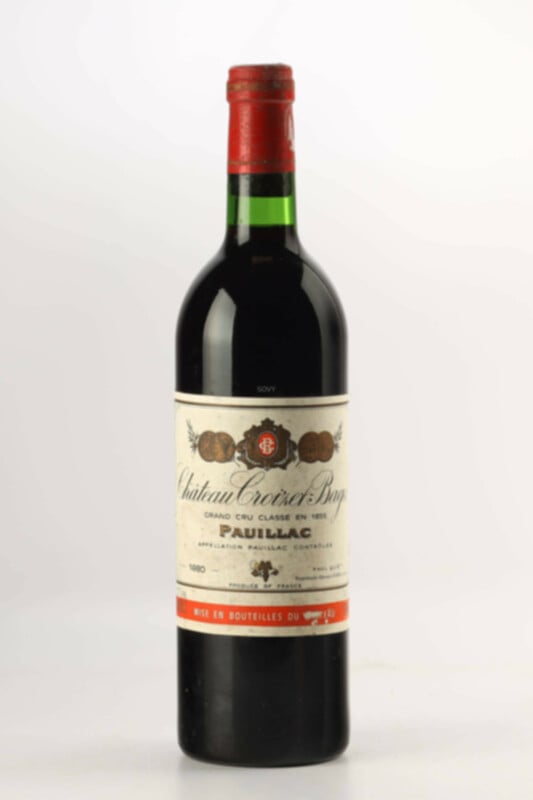 Chateau Croizet Bages, 1980