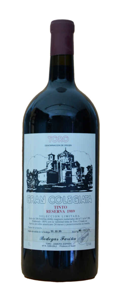 Bodegas Farina Gran Colegiata Tinto Reserva 1989