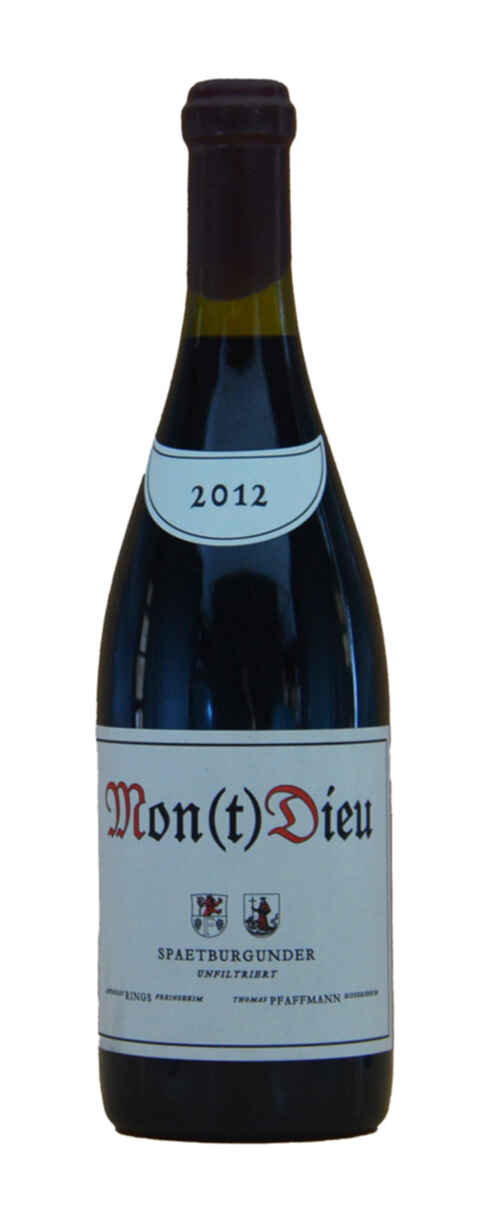 Wageck Andreas Thomas Pfaffmann Mont Dieu Unfiltert Spätburgunder 2012