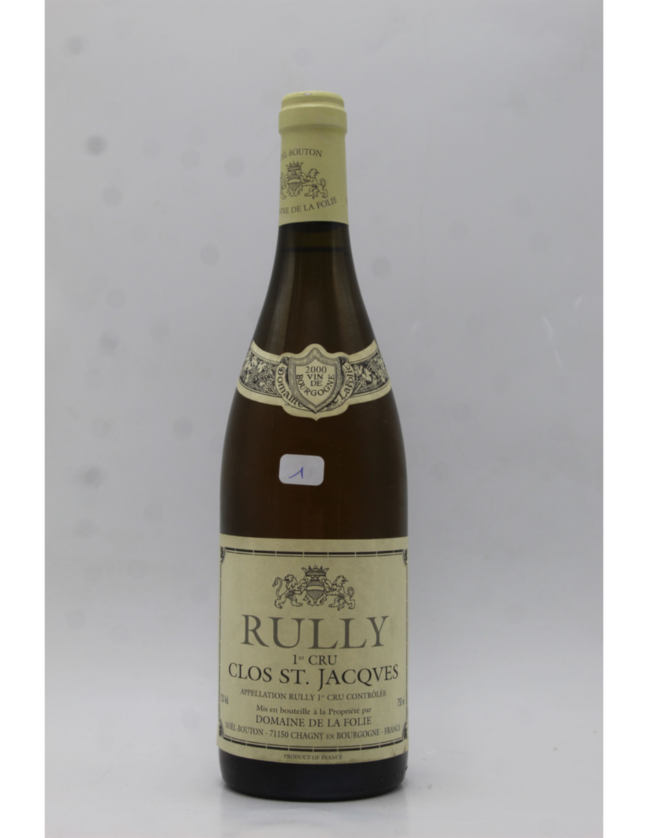 De La Folie Rully Clos Saint Jacques 1er Cru 2000