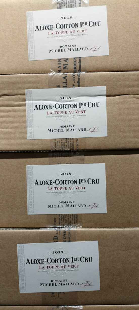 Michel Mallard Aloxe Corton 1er Cru La Toppe Au Vert 2018