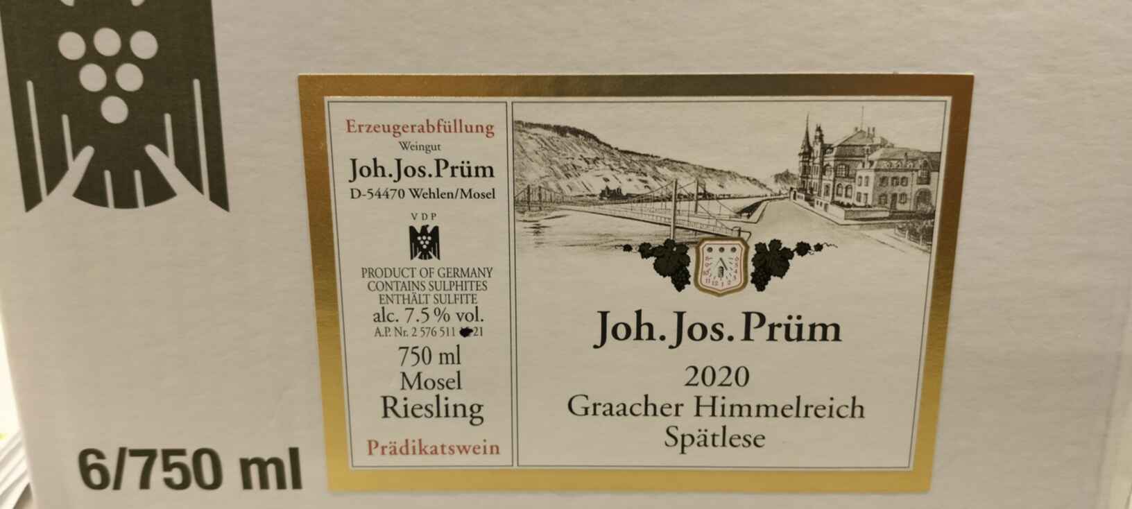 Joh. Jos. Prum Graacher Himmelreich Riesling Spatlese 2020