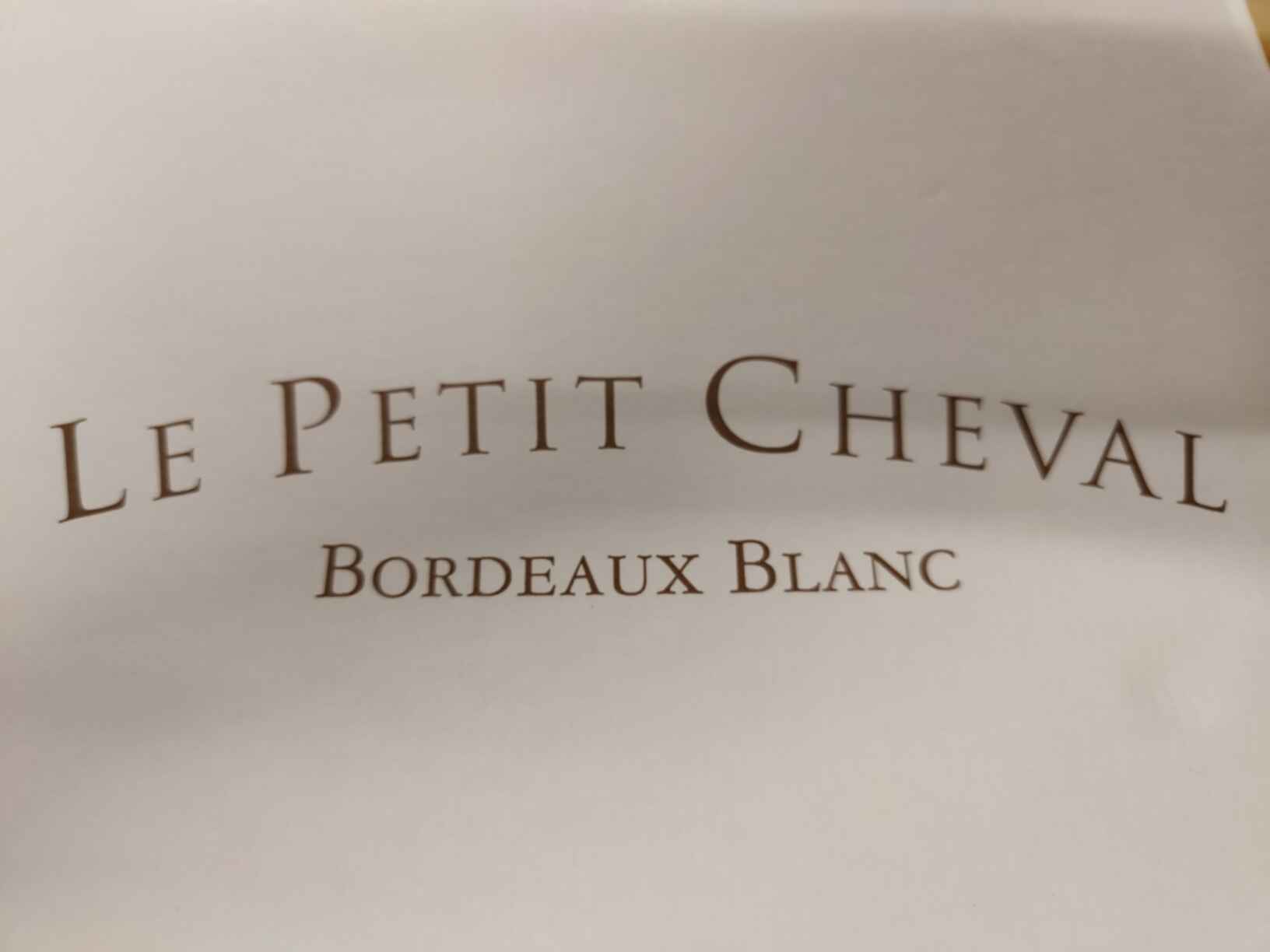 Chateau Cheval Blanc Le Petit Cheval Blanc 2020