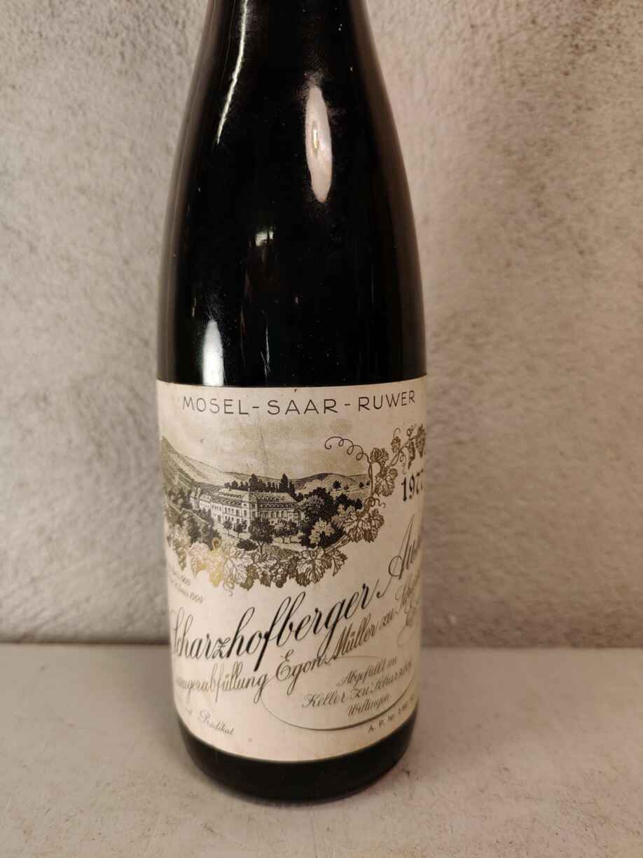 Egon Muller Scharzhofberger Riesling Auslese Eiswein GoldCap 1977