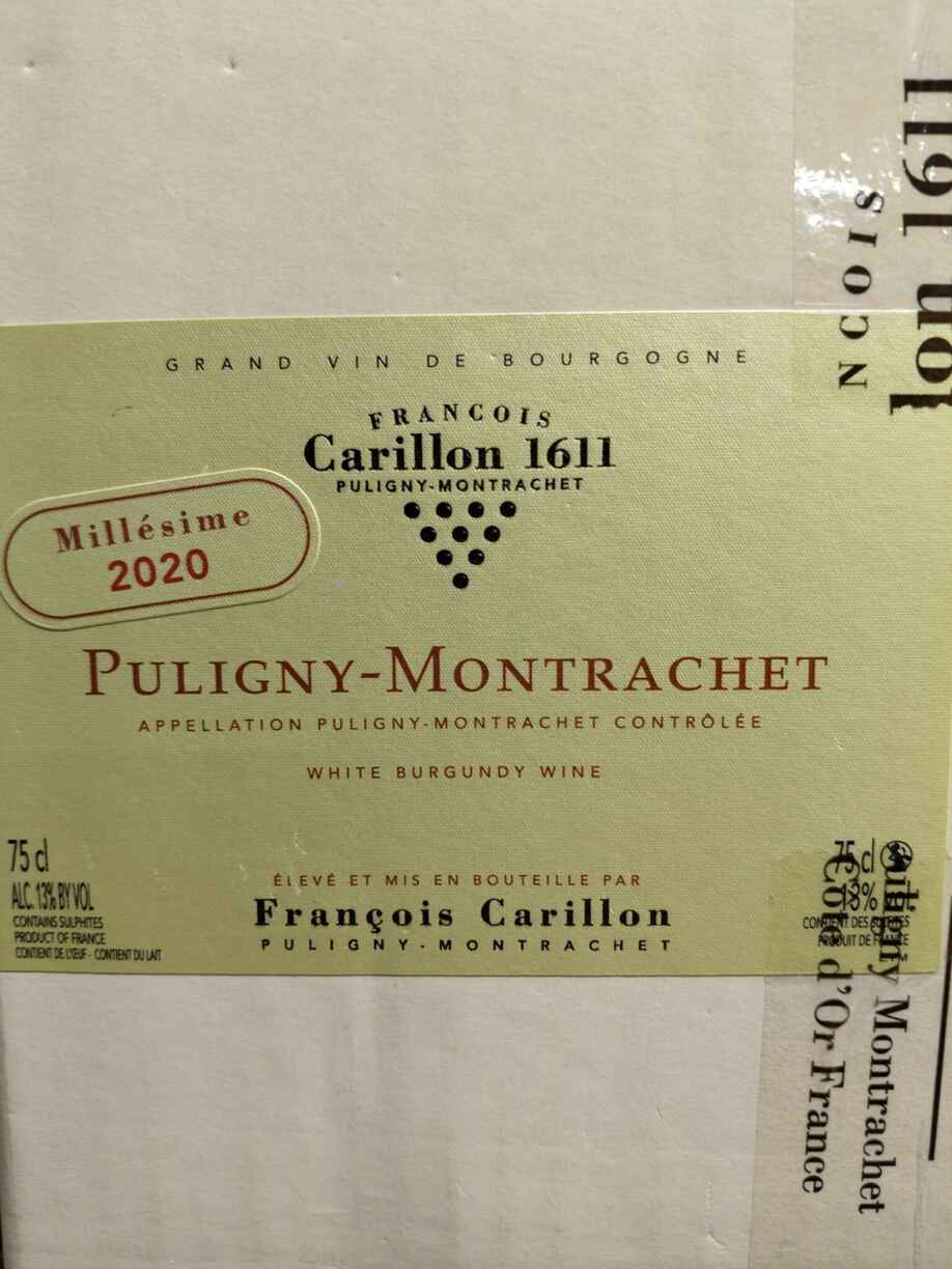 Francois Carillon Puligny Montrachet 2020