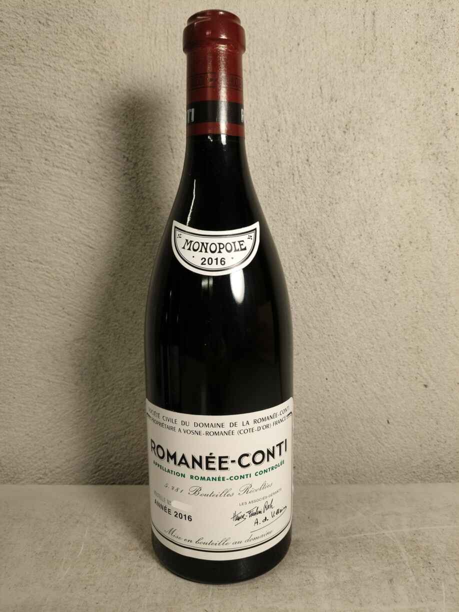 De La Romanee Conti Romanee Conti Grand Cru 2016