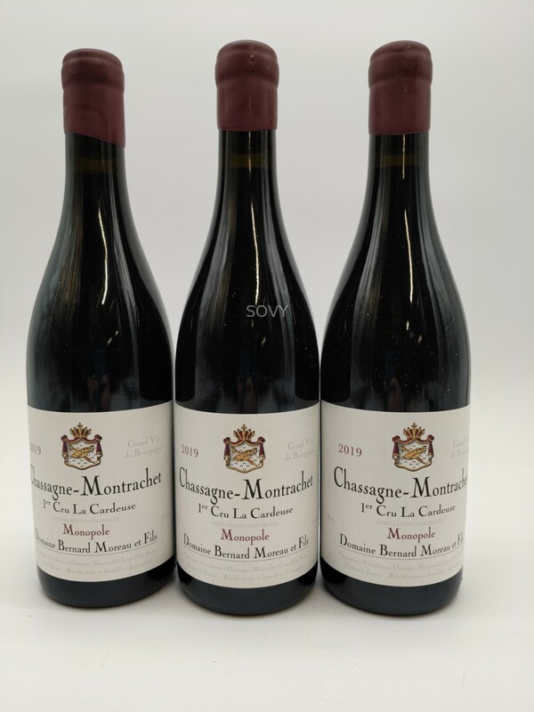 Bernard Moreau Chassagne Montrachet La Cardeuse Rouge 1er Cru, 2019