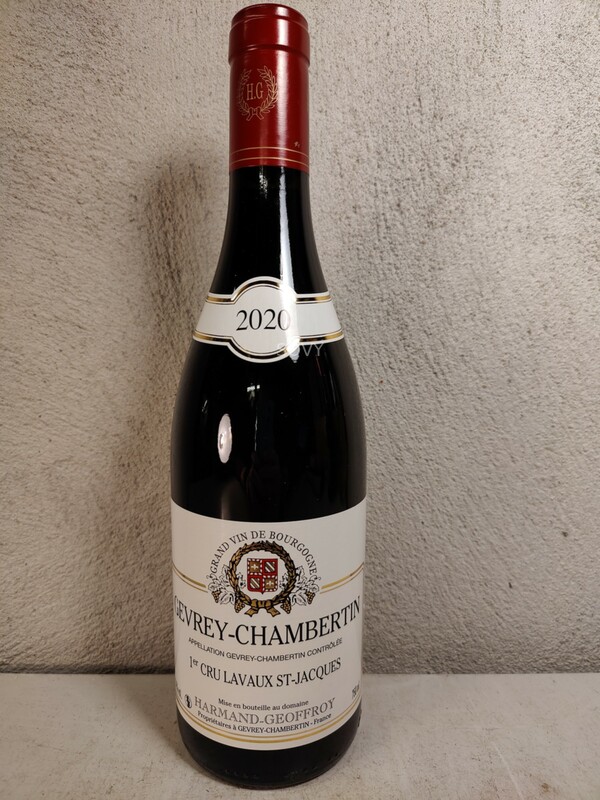 Harmand Geoffroy Gevrey Chambertin 1er Cru Lavaux Saint Jacques, 2020
