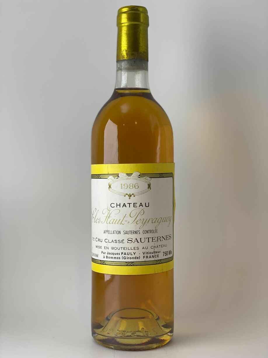 Chateau Clos Haut Peyraguey Clos Haut Peyraguey 1986