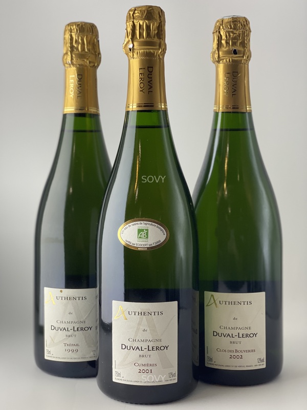 Duval Leroy Authentis Clos Des Bouveries Brut Millesime Set Of 3