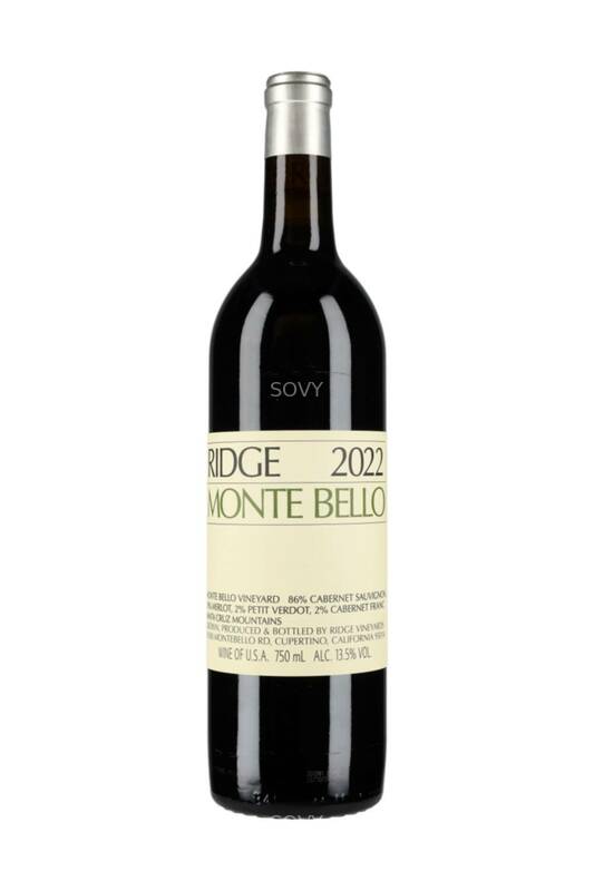 Ridge Vineyards Santa Cruz Mountains Monte Bello, 2022
