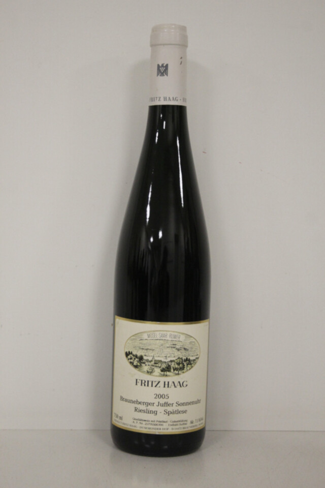 Fritz Haag Brauneberger Juffer Sonnenuhr Riesling Spatlese, 2005