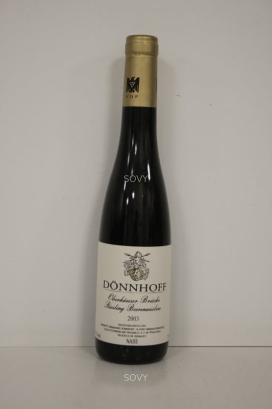 Dönnhoff Riesling Oberhäuser Brücke Beerenauslese, 2003