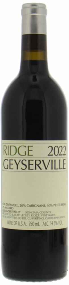 Ridge Vineyards Geyserville 2022