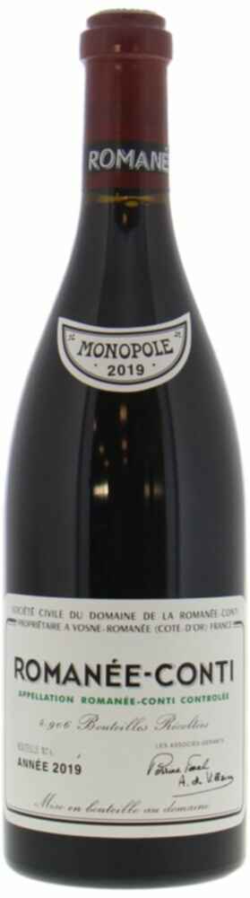 De La Romanee Conti Romanee Conti Grand Cru 2019