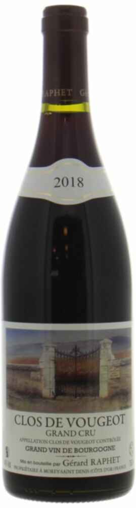 Gerard Raphet Clos De Vougeot Grand Cru 2018