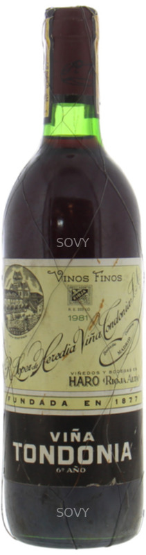 Lopez De Heredia Vina Tondonia, 1981