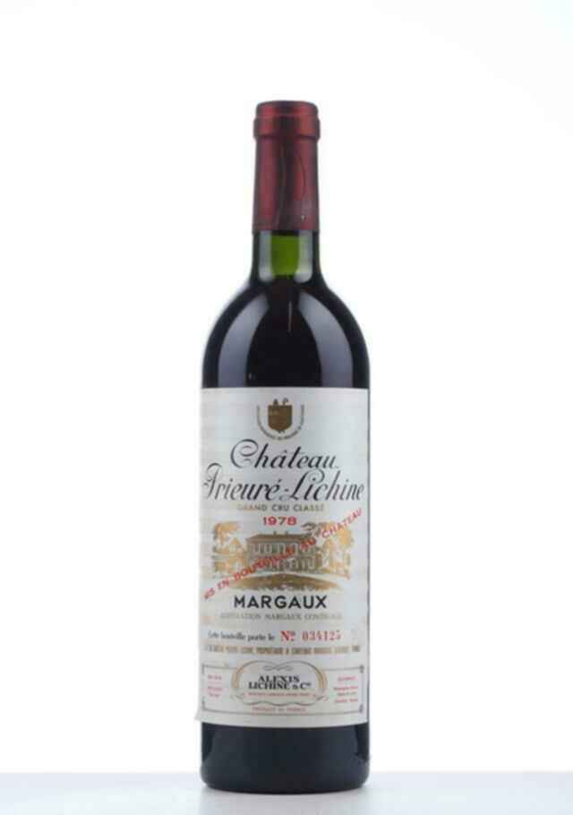 Chateau Prieure Lichine 1978