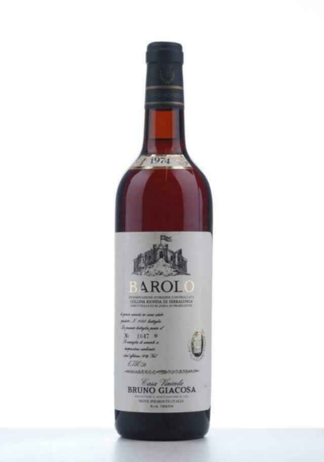 Bruno Giacosa Barolo Collina Rionda Di Serralunga Riserva 1974