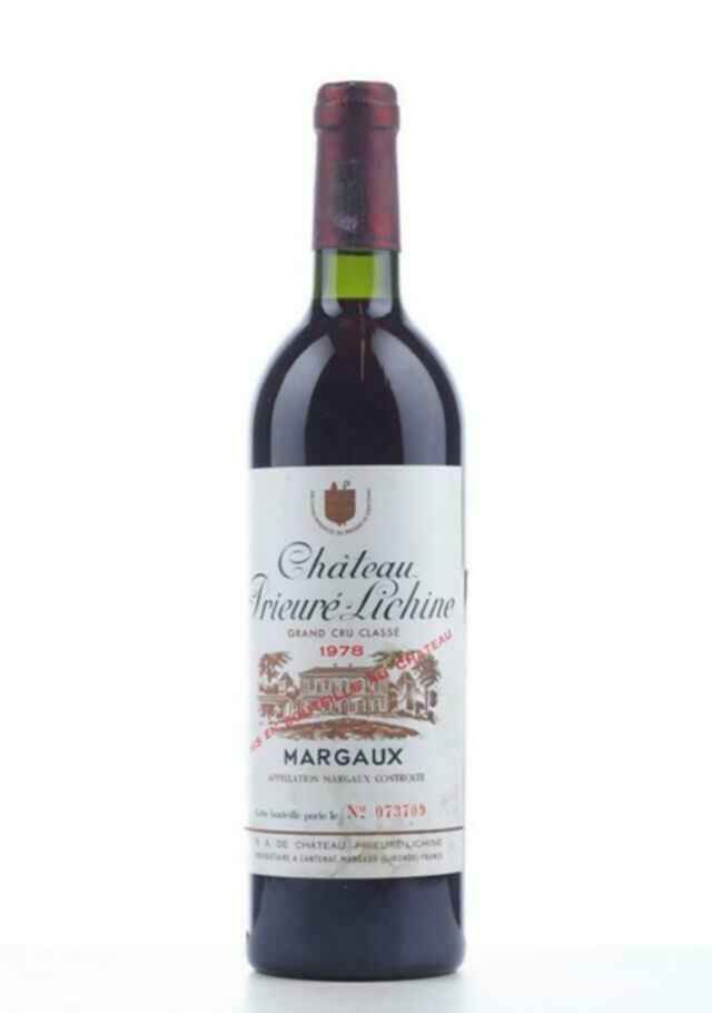 Chateau Prieure Lichine 1978