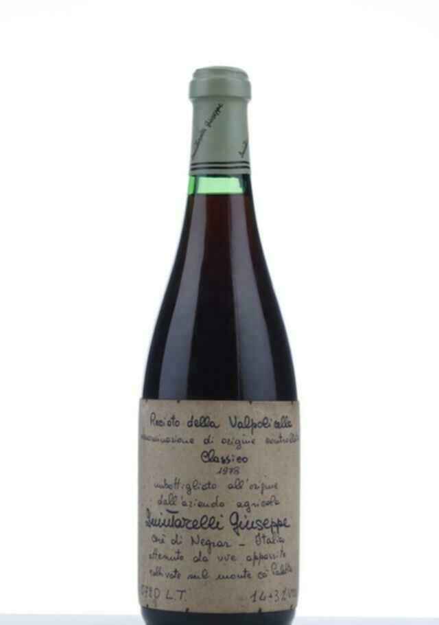 Giuseppe Quintarelli Recioto Della Valpolicella Classico Ca Paletta 1978