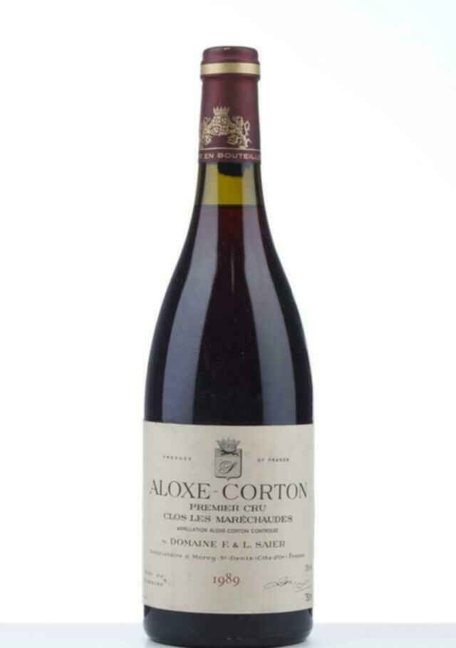 F. & L. Saier Aloxe Corton Clos Les Marechaudes 1er Cru 1989