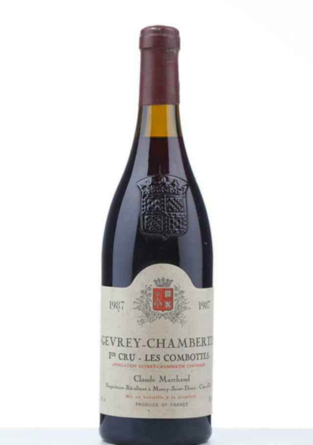 Claude Marchand Gevrey Chambertin Les Combottes 1er Cru 1987