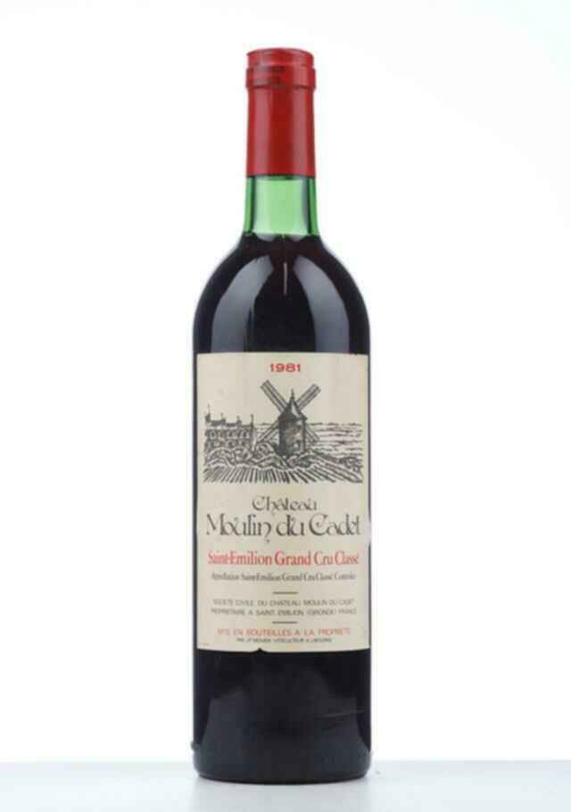Chateau Moulin Du Cadet 1981