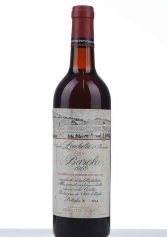 Ceretto Barolo Zonchetta Brunate 1969
