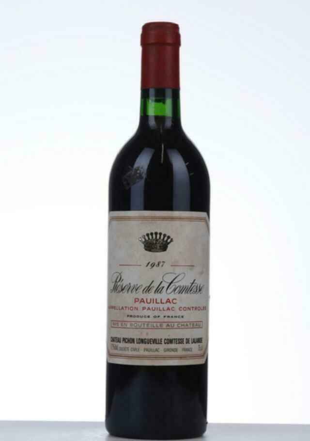 Chateau Pichon Lalande Reserve De La Comtesse 1987