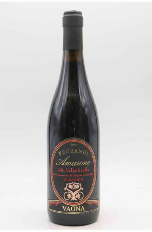 Pegrandi Amarone Della Valpolicella Classico Vaona 2004