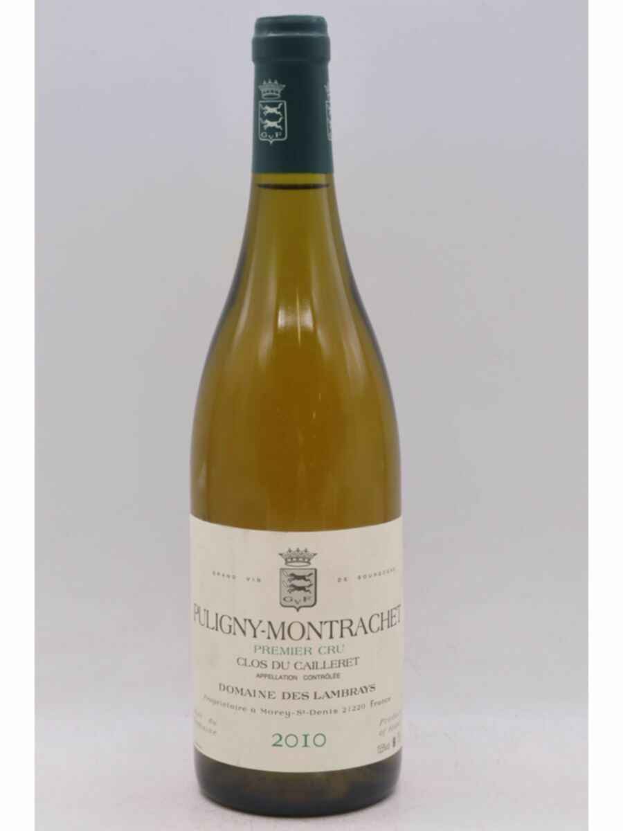 Des Lambrays Puligny Montrachet Clos Du Cailleret 2010