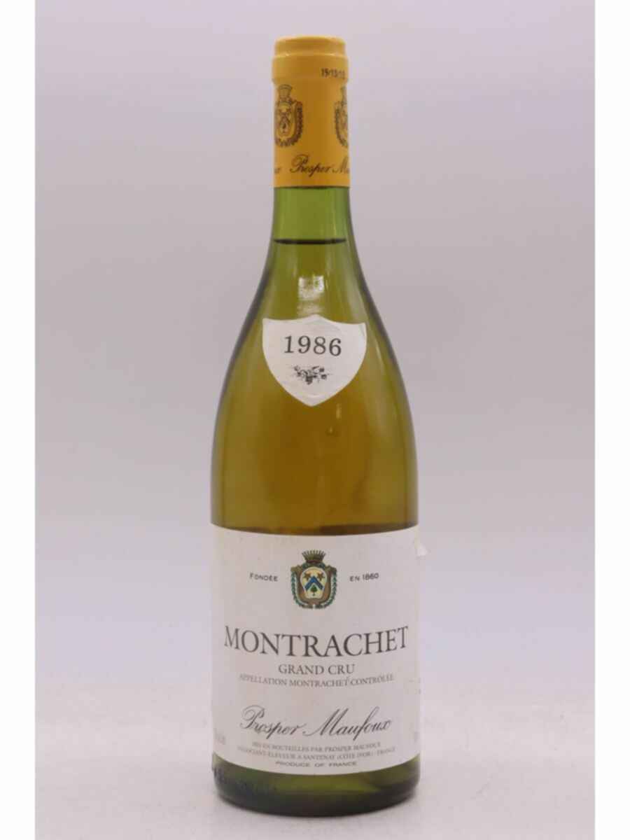 Prosper Maufoux Montrachet Grand Cru 1986