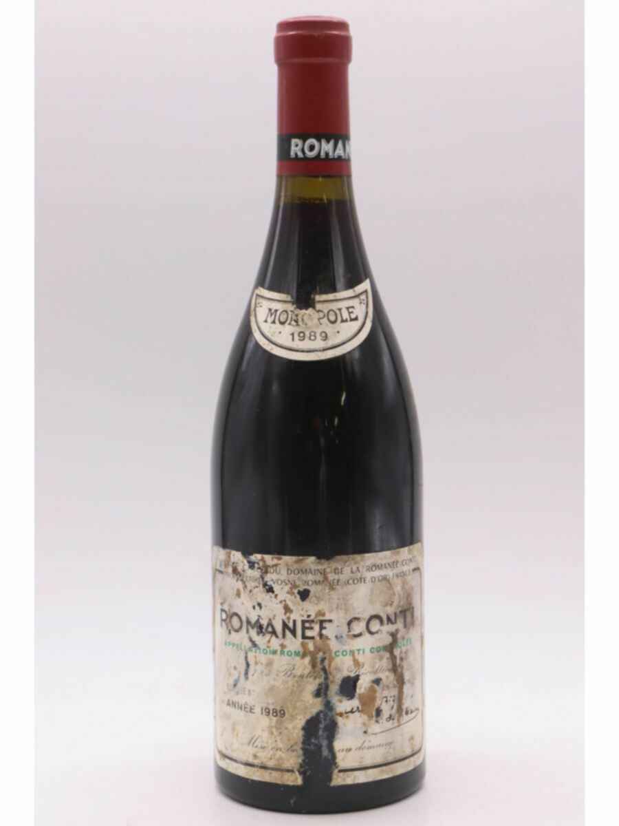 De La Romanee Conti Romanee Conti Grand Cru 1989