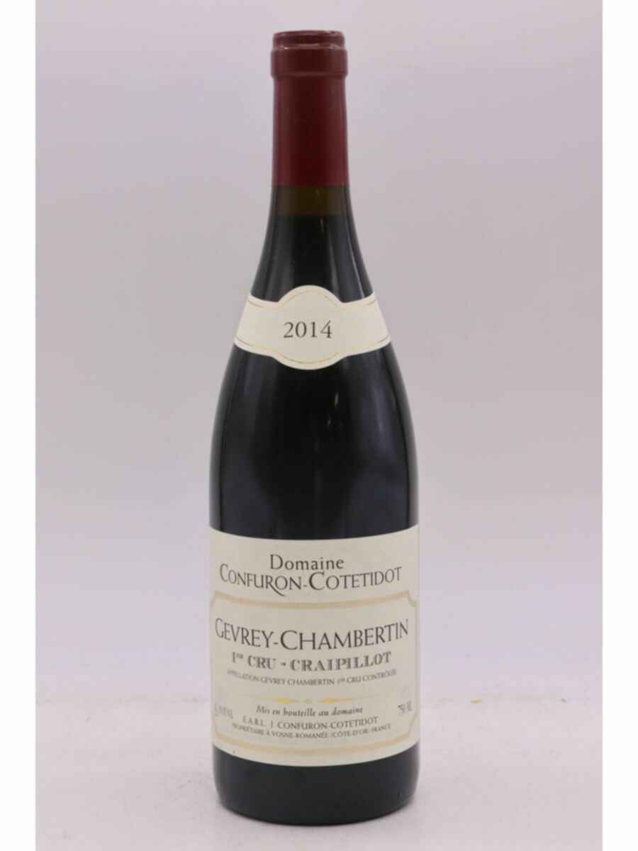 Confuron Cotetidot Gevrey Chambertin Craipillot 1er Cru 2014