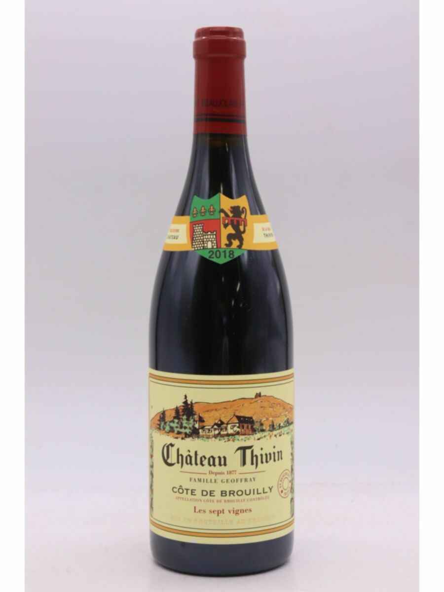 Chateau Thivin Cote De Brouilly Les Sept Vignes 2018