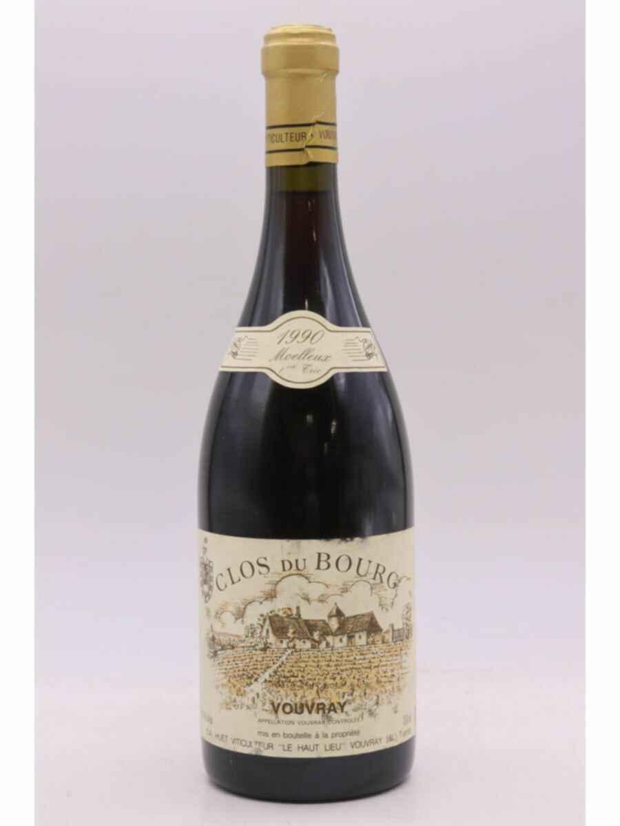 Huet Vouvray Clos Du Bourg 1er Trie Moelleux 1990