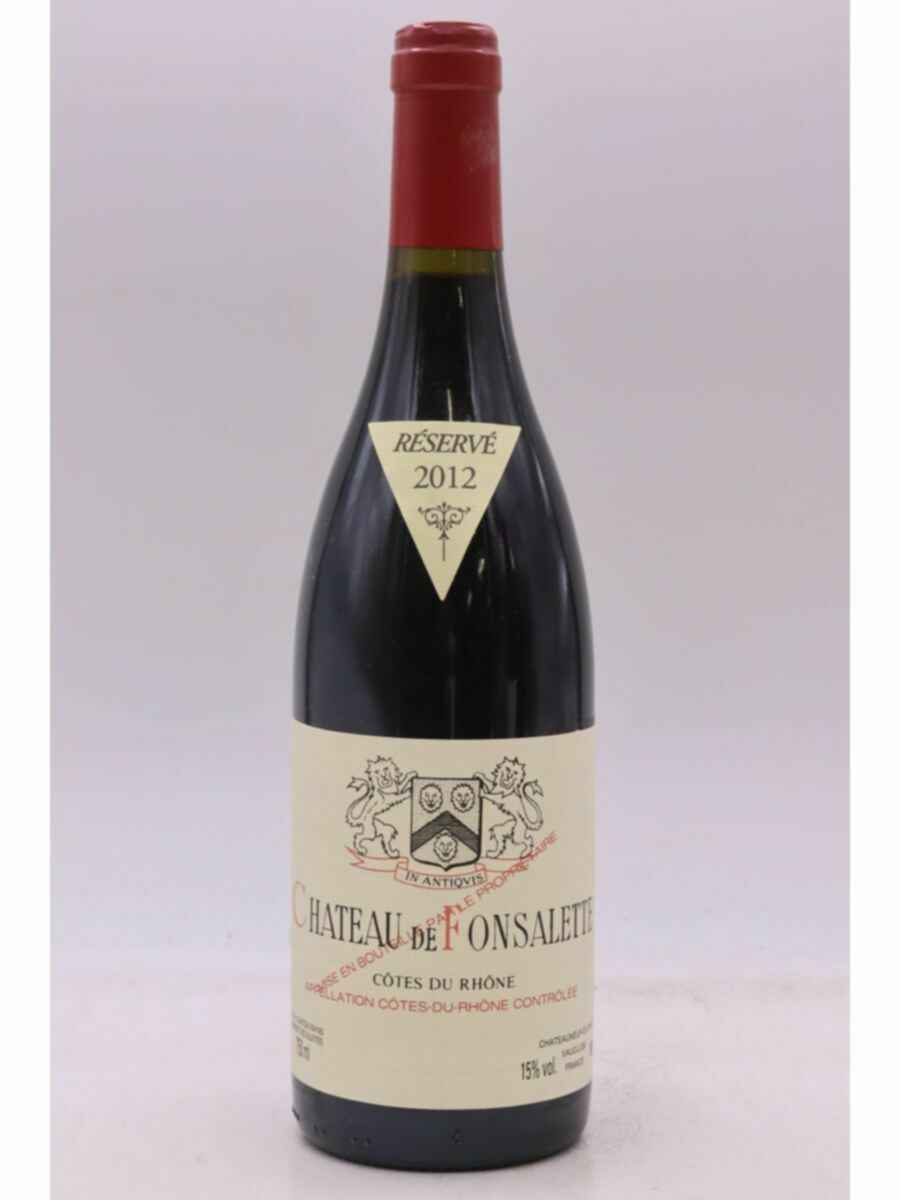 Rayas Chateau De Fonsalette Reserve 2012