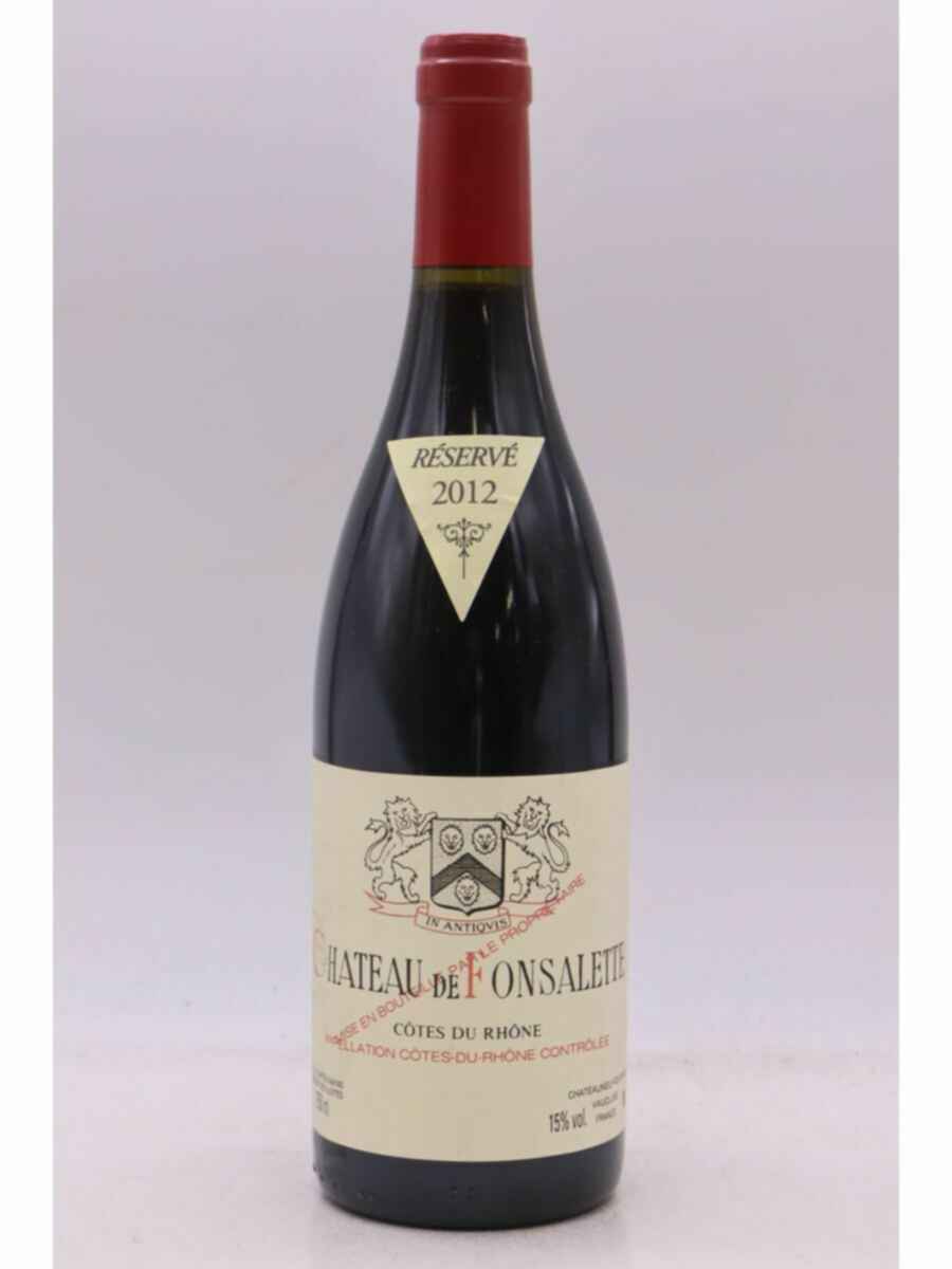 Rayas Chateau De Fonsalette Reserve 2012