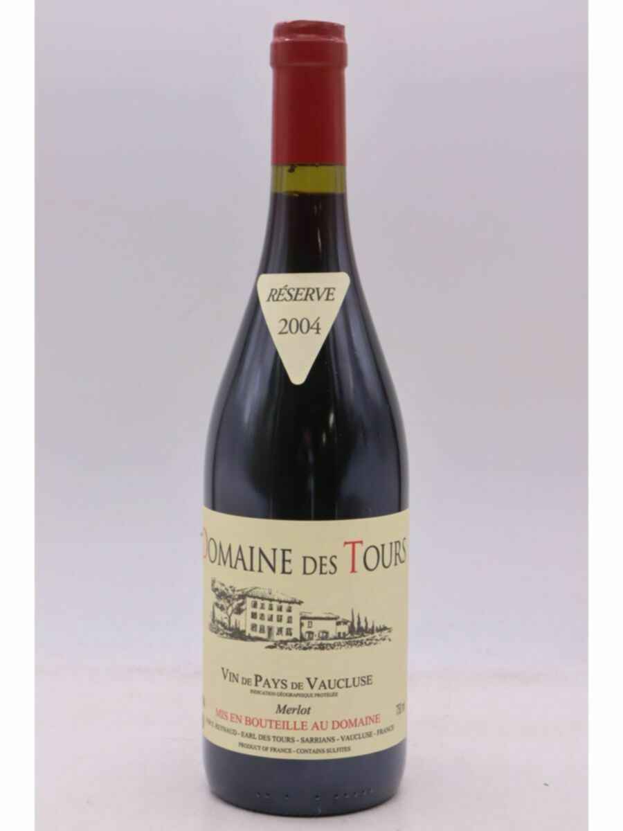 Rayas Domaine Des Tours  Vaucluse Merlot Reserve 2004
