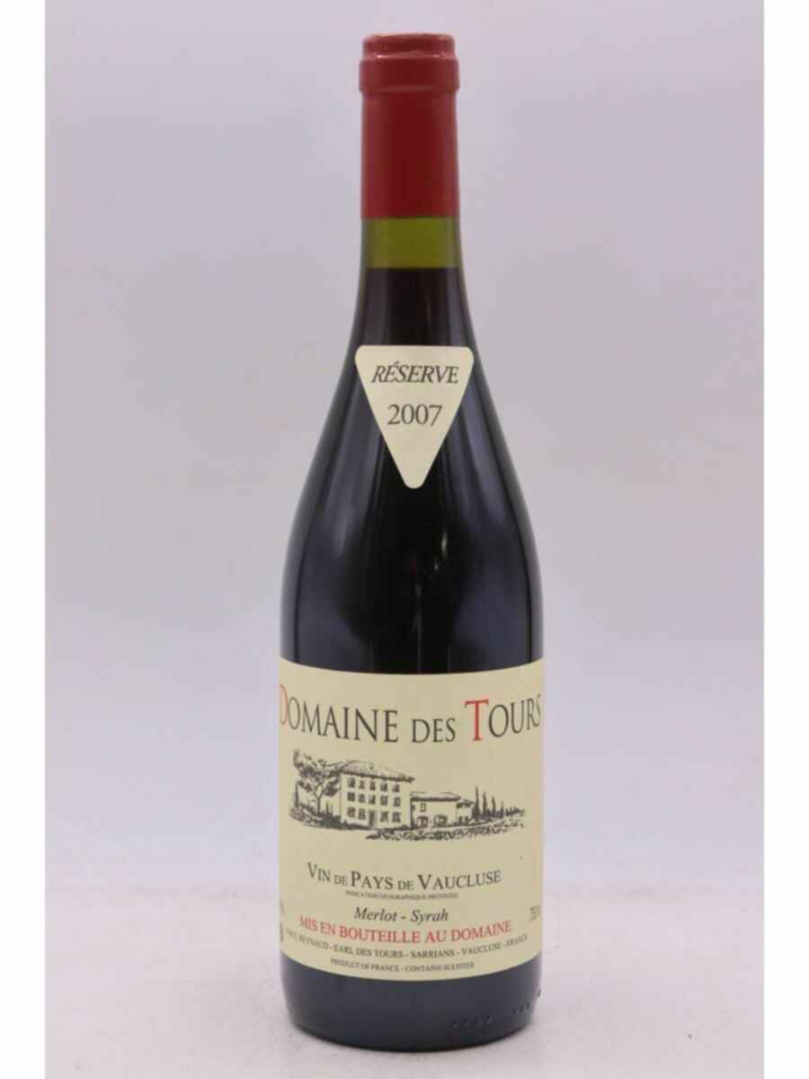 Rayas Domaine Des Tours Vaucluse Merlot-syrah Reserve 2007
