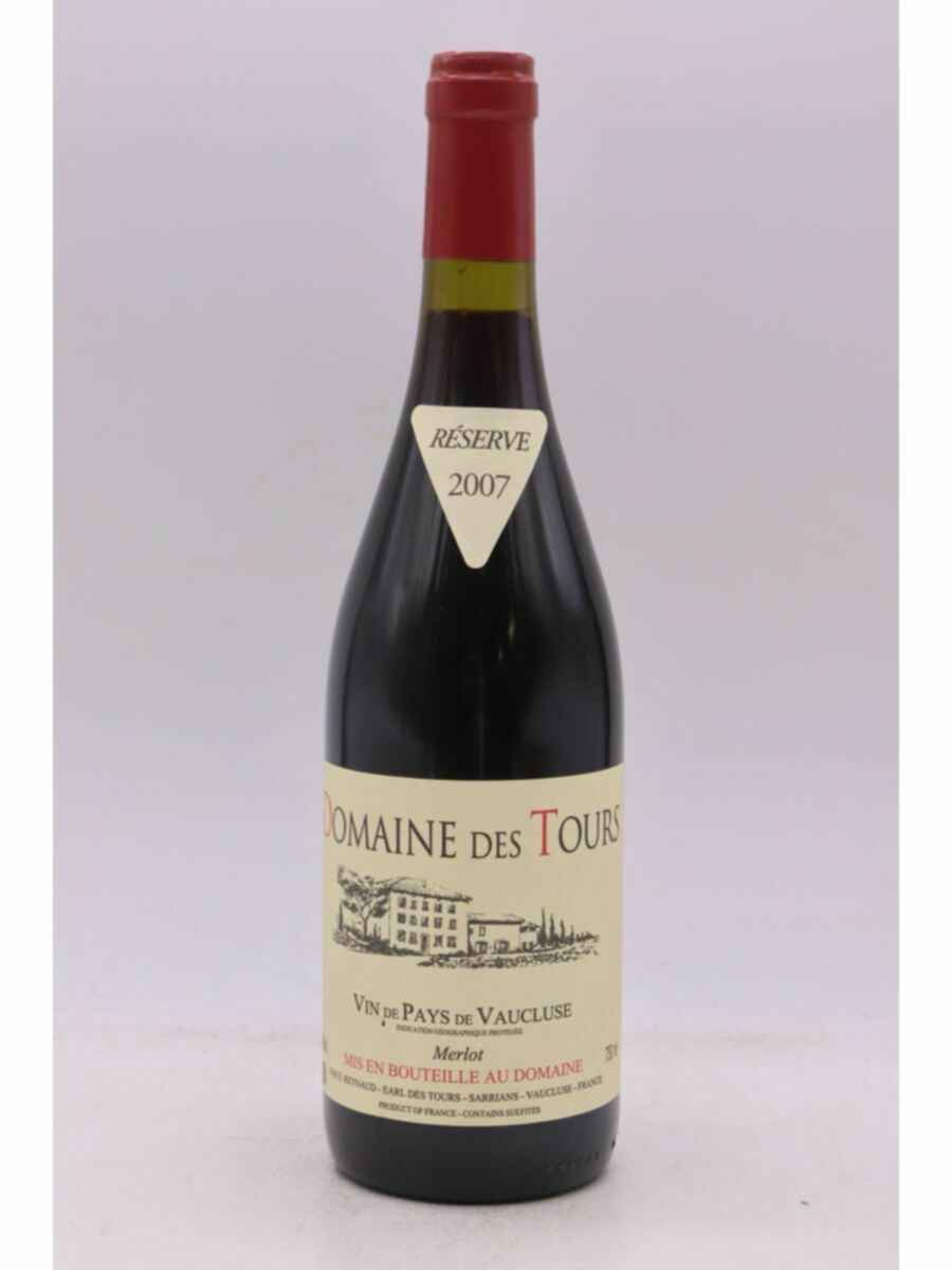 Rayas Domaine Des Tours  Vaucluse Merlot Reserve 2007