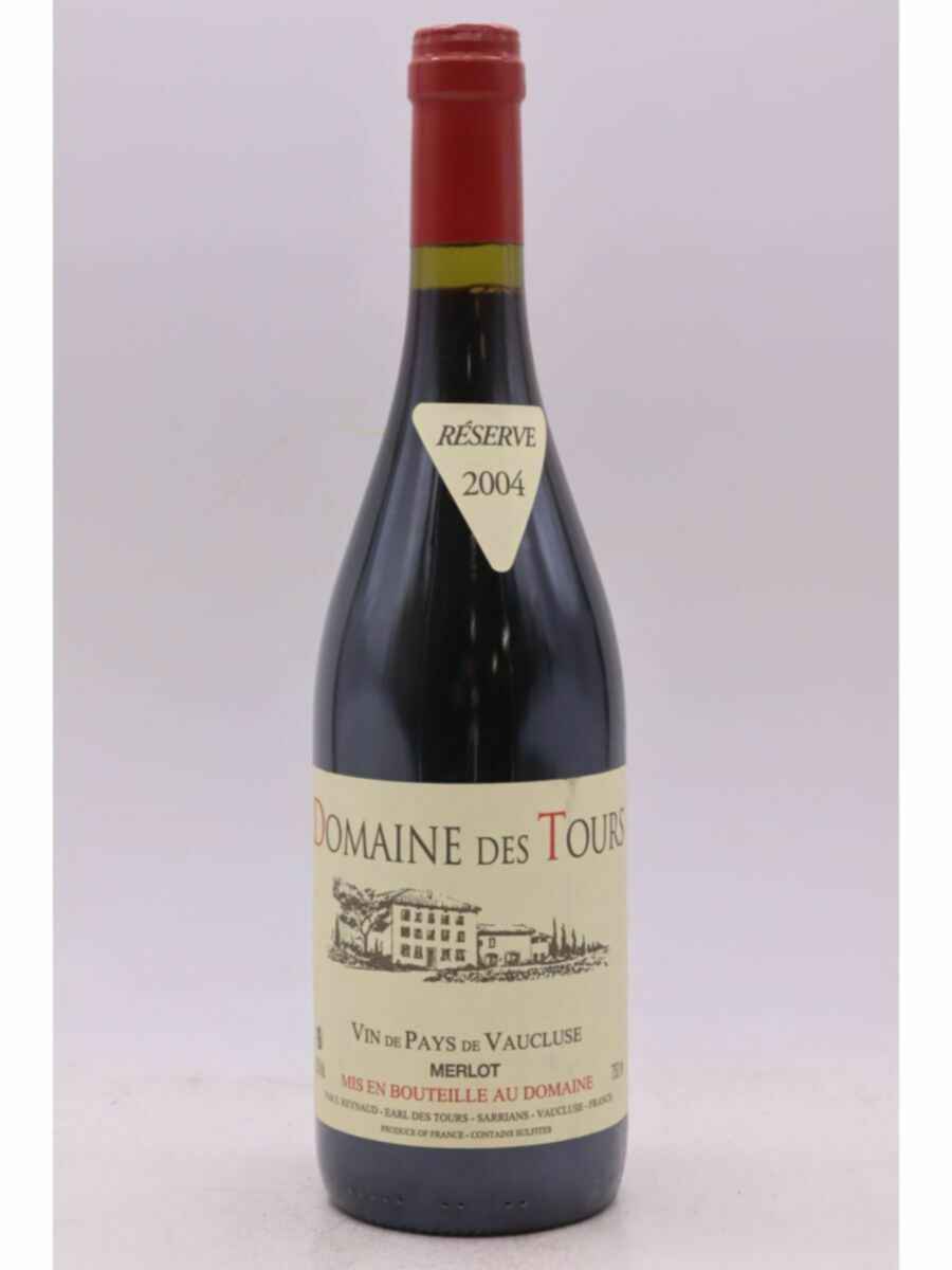Rayas Domaine Des Tours  Vaucluse Merlot Reserve 2004