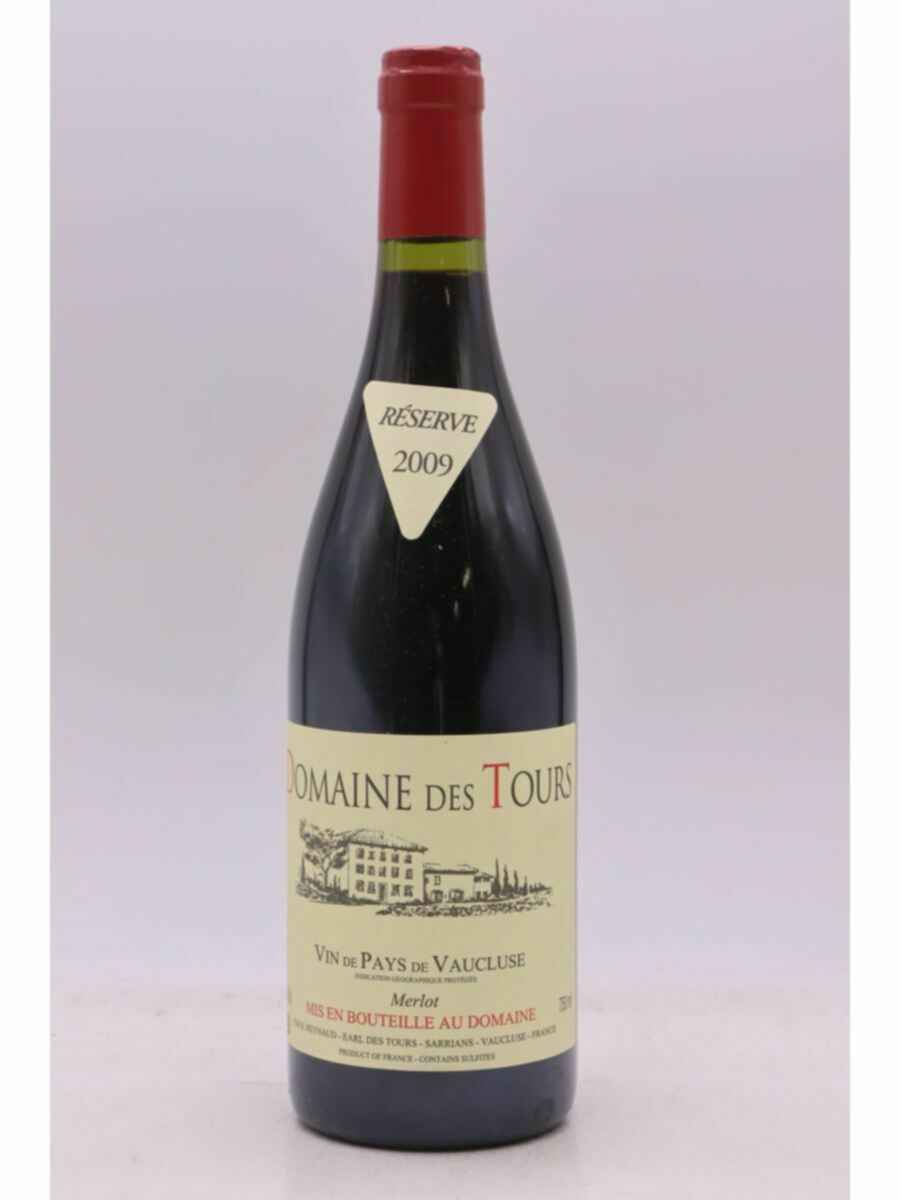 Rayas Domaine Des Tours  Vaucluse Merlot Reserve 2009