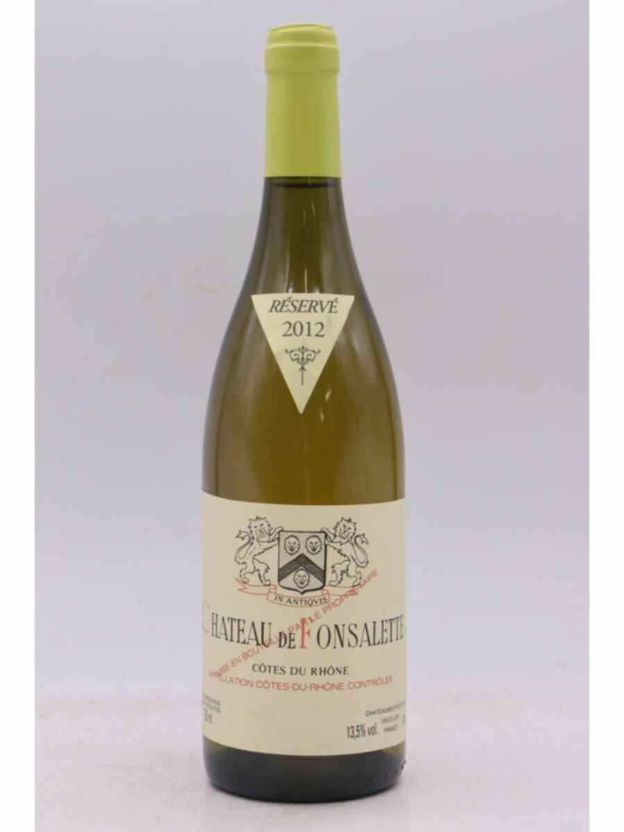 Rayas Chateau De Fonsalette Reserve Blanc 2012