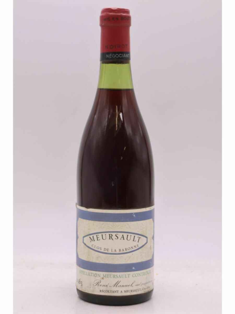 Rene Manuel Meursault Rouge Clos De La Baronne 1963