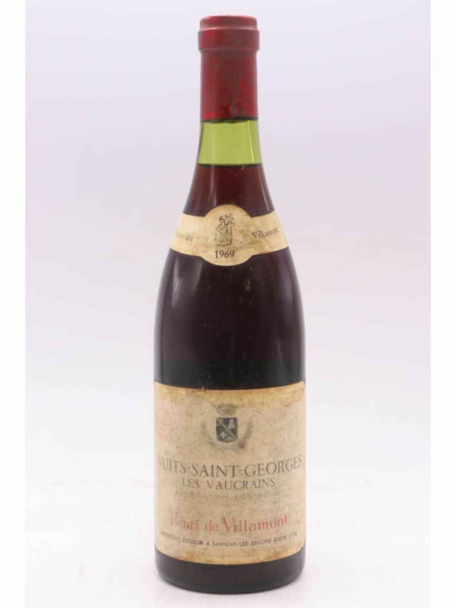Henri De Villamont Nuits Saint Georges Les Vaucrains 1er Cru 1969