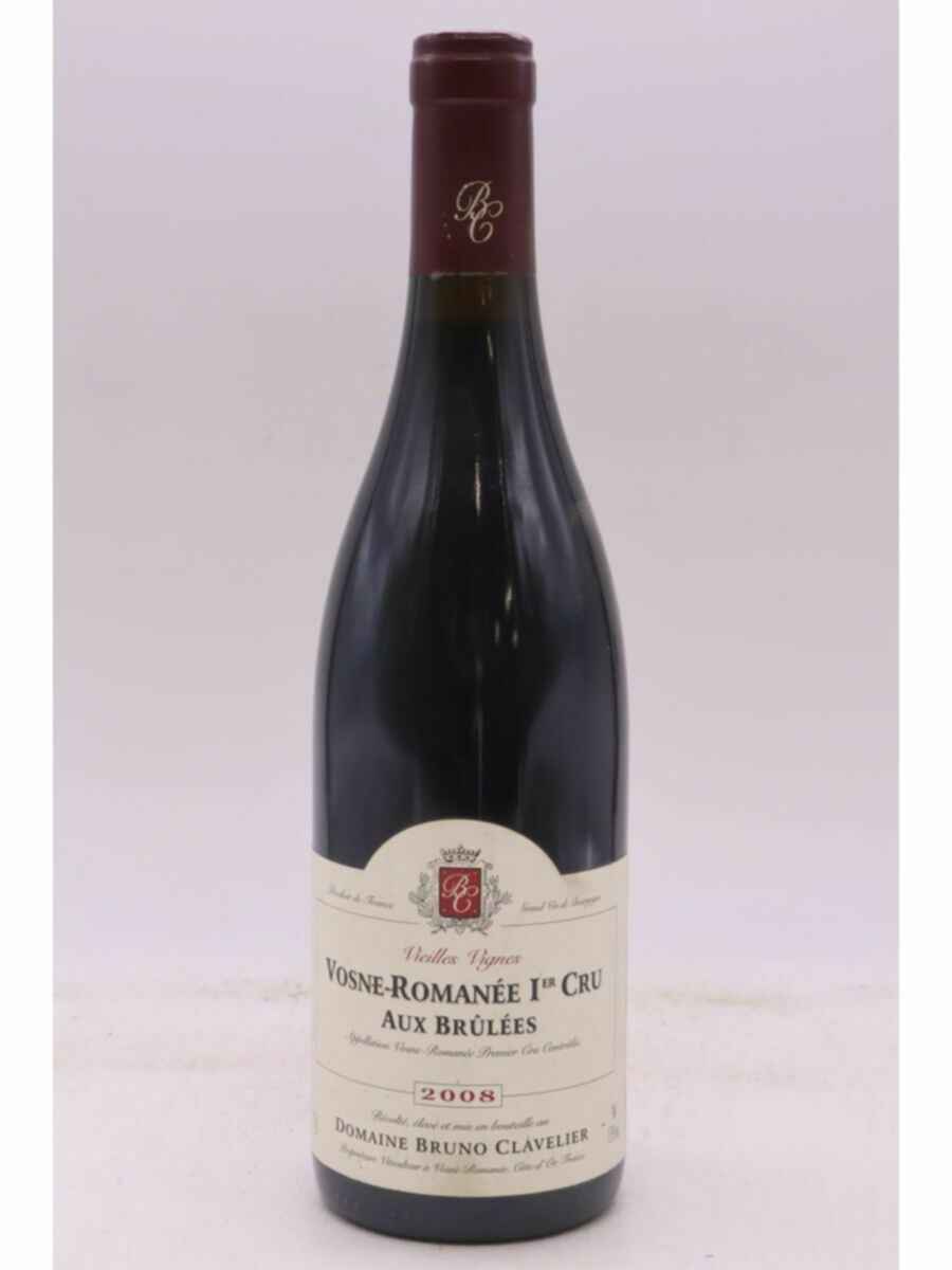 Bruno Clavelier Vosne Romanee Aux Brulees 1er Cru 2008